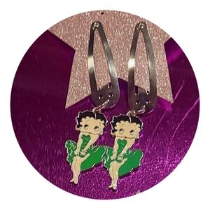 Betty Boop pair of hairclips . made with love !